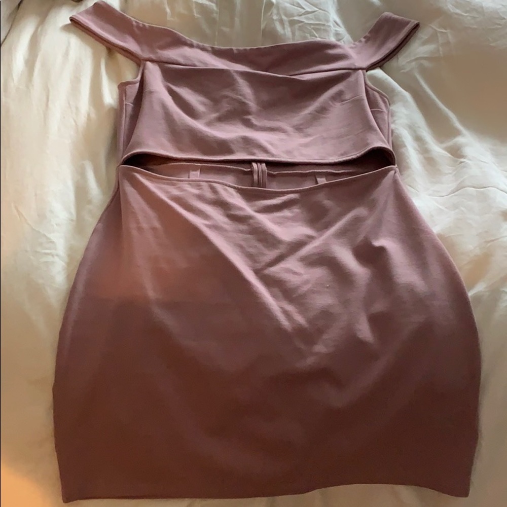 Silence + Noise Off the Shoulder Mini Dress